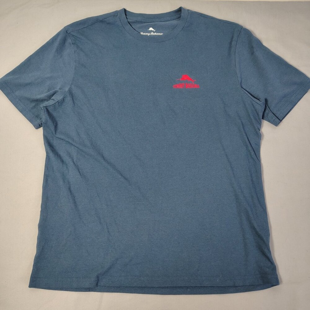 Tommy Bahama T-Shirt Mens Larg Short Sleeve Six Pack Labs‎ Dogs Beach